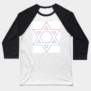 Star of David (bi pride edition) Baseball T-Shirt